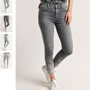 Citizens of Humanity Women's Rocket Crop High-Rise Skinny Jeans Salt Stone 24”